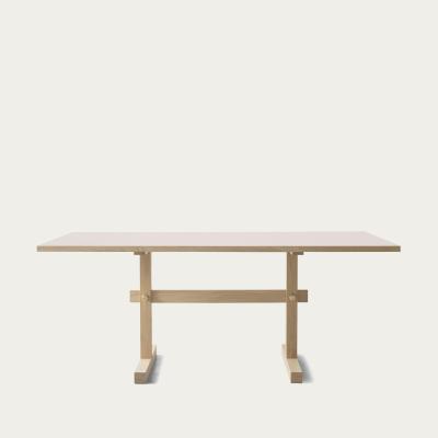 Bombinate.com Powder Linoleum/Light Oak Gaspard 180 Dining Table