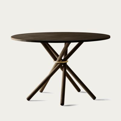 Bombinate.com Dark Oak/Dark Oak Hector 120 Dining Table
