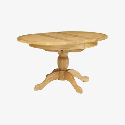 The Cotswold Company Light Oak 110-145cm Round Ext. Dining Table