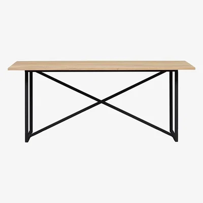 The Cotswold Company Moreton Metal and Oak NEW 180cm Dining Table