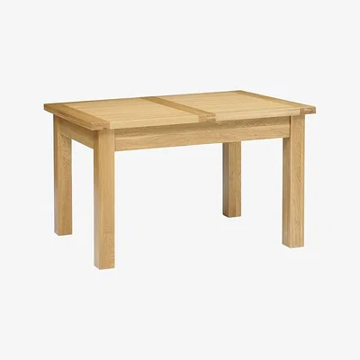 The Cotswold Company Light Oak 132-162-192cm Ext. Dining Table
