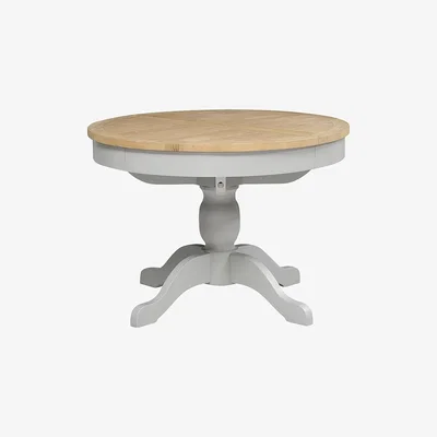 The Cotswold Company Chester Dove Grey 110-145cm Round Ext. Dining Table