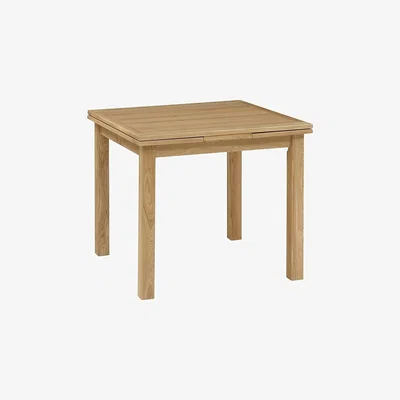 The Cotswold Company Light Oak 90cm-155cm Square Extending Dining Table