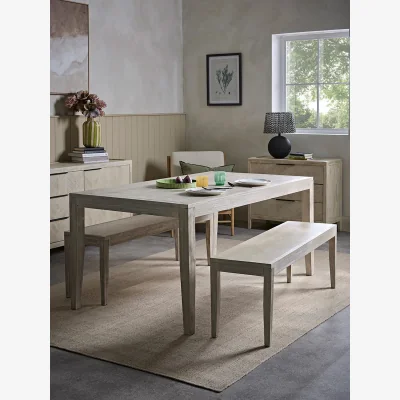 Cox and Cox Tova Limewashed Dining Table