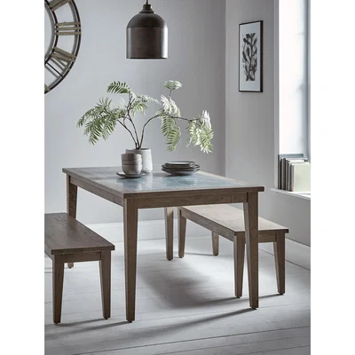 Cox and Cox Hampton Zinc Topped Dining Table