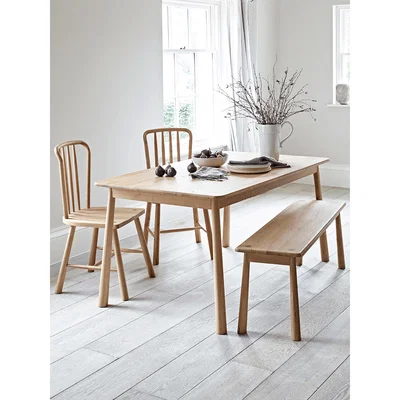 Cox and Cox Bergen Oak Dining Table - Natural