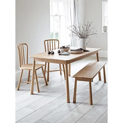 Cox and Cox Bergen Oak Dining Table - Natural