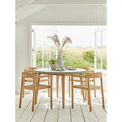 Cox and Cox Concrete Topped Dining Table - Round