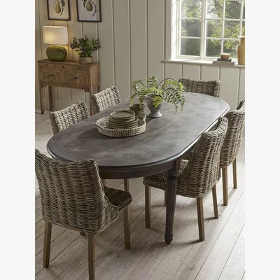 Cox and Cox Parquet Acacia Dining Table