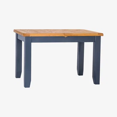 Chiltern Oak Furniture Hampshire Blue Painted Oak Small Extending Dining Table