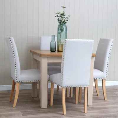 Chiltern Oak Furniture Rutland Painted Oak Flip Top Extending Table