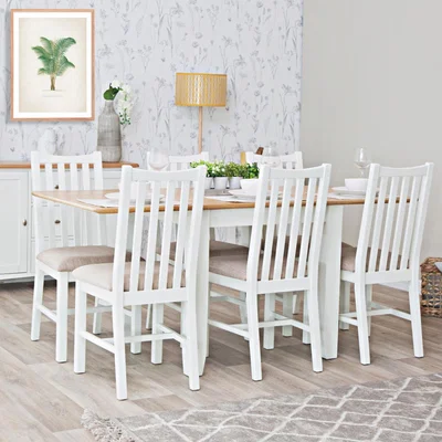 Chiltern Oak Furniture Gloucester White Painted Flip-Top Dining Table
