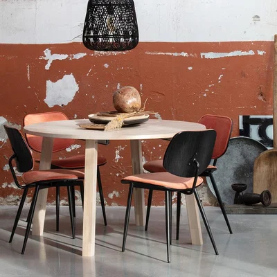 Cuckooland Lange Jan Extending Round Oak Dining Table from 1.2 to 2m by Woood