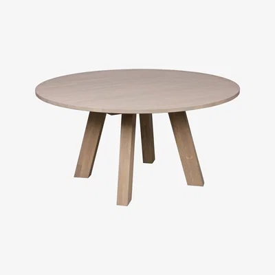 Cuckooland Rhonda Round Dining Table in Untreated Oak by Woood
