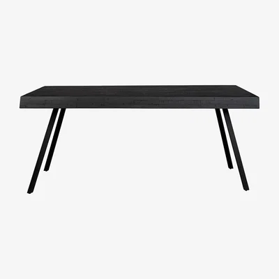 Cuckooland Suri Recycled Teak Black Dining Table - 200cm x 90cm