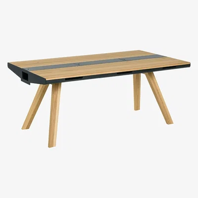 Cuckooland Vox Nature Oak Dining Table with Drawers & Built in Trivet