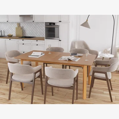 Cuckooland Flair Asuna 6-8 Seat Extending Dining Table Oak (170-210cm) -