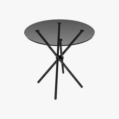 Cuckooland LPD Casa Smoked Top / Black Legs Dining Table