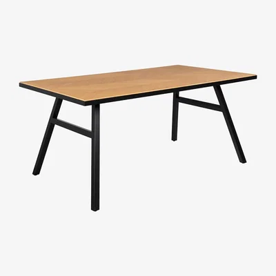 Cuckooland Zuiver Seth Herringbone Dining Table in Oak Veneer