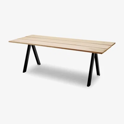 The Conran Shop Overlap Table in Steel & Anthracite Black By Skagerak