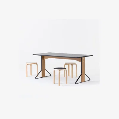 The Conran Shop Reb 012 Kaari Table in Oak & Black 160cm x 80cm