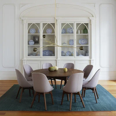 The Conran Shop Large Round Solo Table in Black Walnut