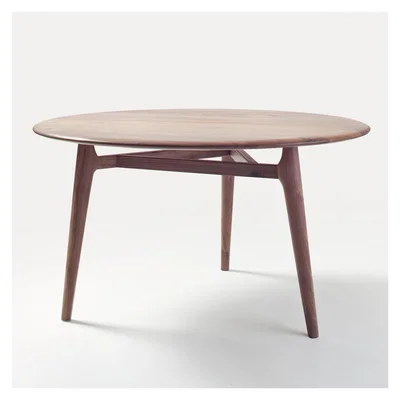 The Conran Shop Medium Round Solo Table in Black Walnut