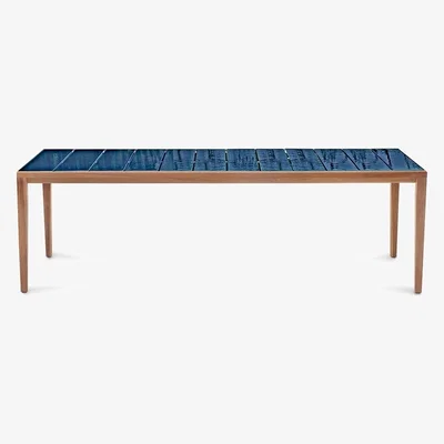 The Conran Shop Teka 174 Dining Table in Teak & Sapphire