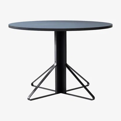The Conran Shop Reb 004 Kaari Table in Black Lacquered Oak & Black 110cm