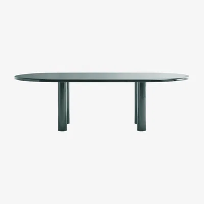 The Conran Shop Smalto Oval Table Grey & Green 180cm