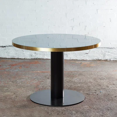 The Conran Shop Ex-Display Small GUBI 2.0 Dining Table in Black & Glass