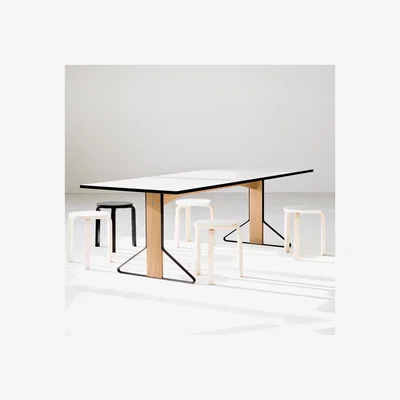 The Conran Shop Reb 002 Kaari Table In Oak & White 240cm x 90cm