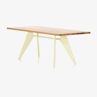 The Conran Shop EM Table in Solid Natural Oak & Cream