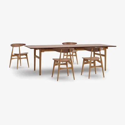 The Conran Shop CH327 Table Oiled Walnut Top Oiled Oak Base