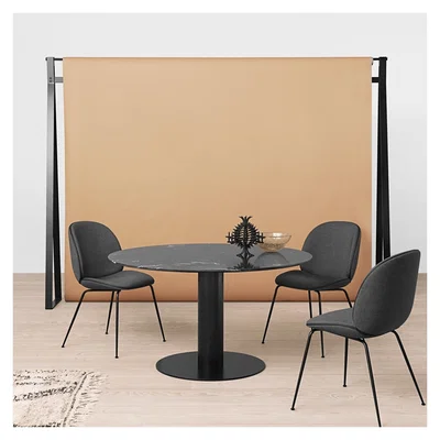 The Conran Shop Gubi 2.0 Dining Table Black & Marble Medium