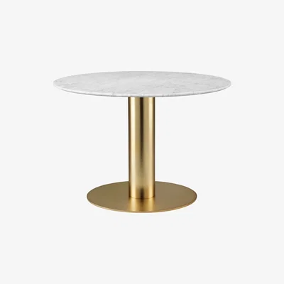 The Conran Shop Gubi 2.0 Dining Table Brass & Marble Small