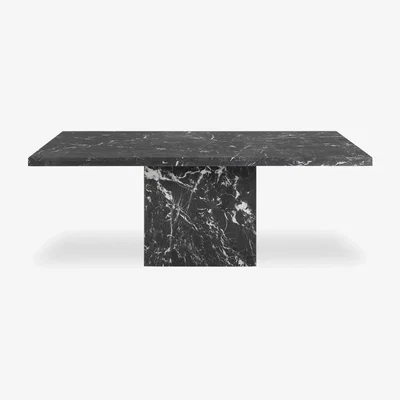 Cult Furniture Toulouse 8 Seat Dining Table, Black Marble