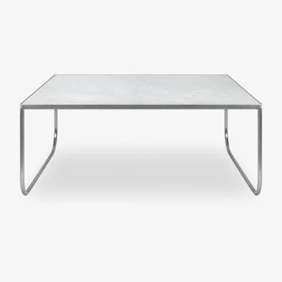 Cult Furniture £50 Off Fabian Coffee Table, White Marble & Chrome
