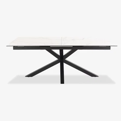 Cult Furniture £100  Off  Heaven 8-10 Seat Extendable Dining Table, White Ceramic