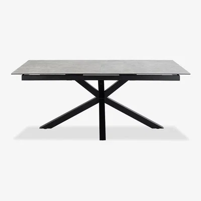 Cult Furniture £150  Off  Heaven 8-10 Seat Extendable Dining Table, Light Grey Ceramic