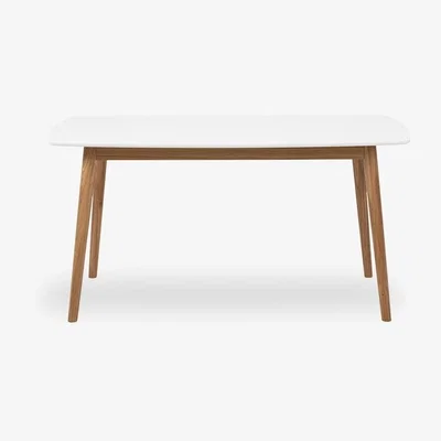 Cult Furniture Nagano 4 Seat Dining Table, White & Oak
