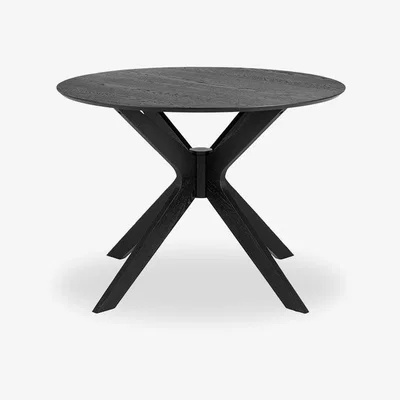 Cult Furniture £180  Off  Duncan 4 Seat Round Dining Table, Black