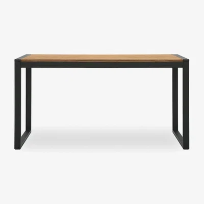 Cult Furniture Gastro 4 Seat Wooden Dining Table, Elm Wood & Black