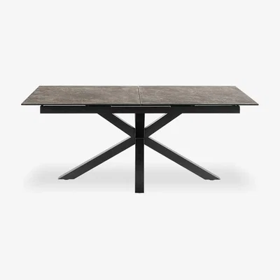 Cult Furniture Heaven 8-10 Seat Extendable Dining Table, Grey Ceramic