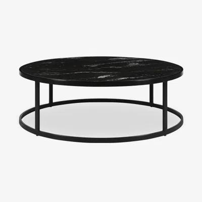 Cult Furniture Coffee Table, Black Marble