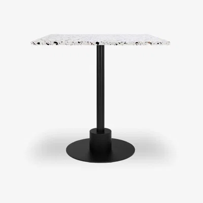 Cult Furniture Harrow Square Dining Table, Terrazzo & Black Size: 70cm