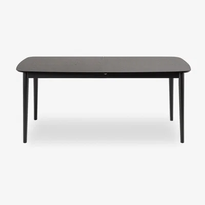 Cult Furniture Montreux 6-10 Seat Extendable Rectangle Dining Table, Black
