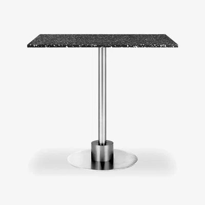Cult Furniture £110 Off Harrow Square Dining Table, Black Terrazzo & Chrome Size: 80cm