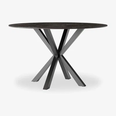 Cult Furniture Heaven 4 Seat Round Dining Table, Grey Ceramic