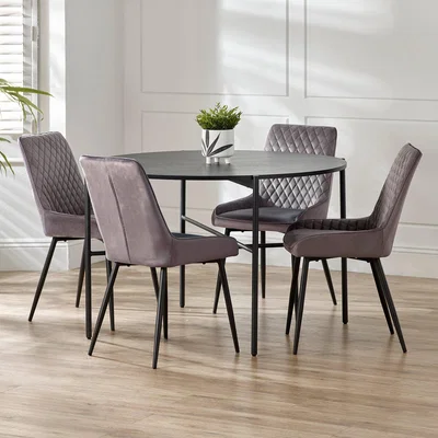 Dunelm Camille 4 Seater Dining Table Black